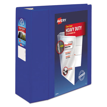 Avery® Heavy-duty View Binder With Durahinge And Locking One Touch Ezd Rings, 3 Rings, 5" Capacity, 11 X 8.5, Pacific Blue freeshipping - TVN Wholesale
